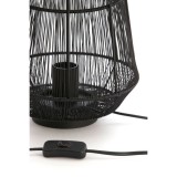 TABLE LAMP WIRE JAR BLACK - TABLE LAMPS